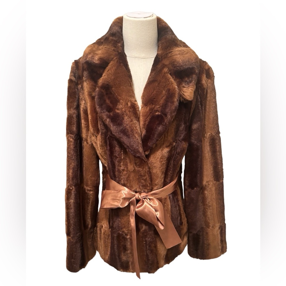 Cache womens faux fur jacket Size M